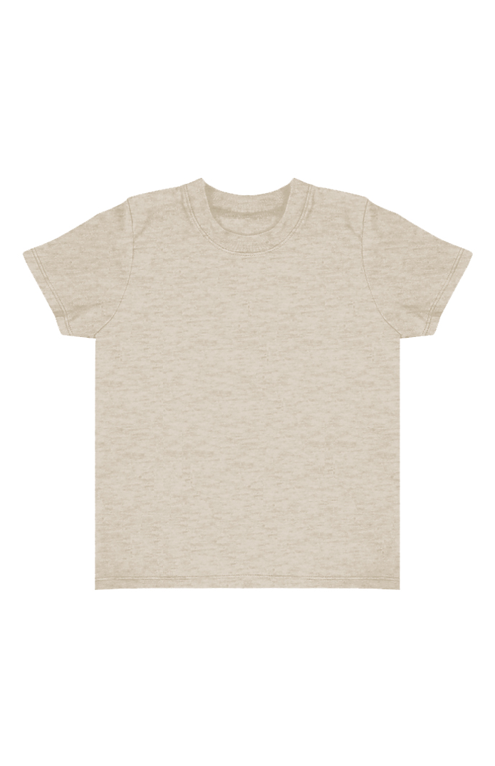 Toddler Blend Short Sleeve Coverstitch Neck Tee