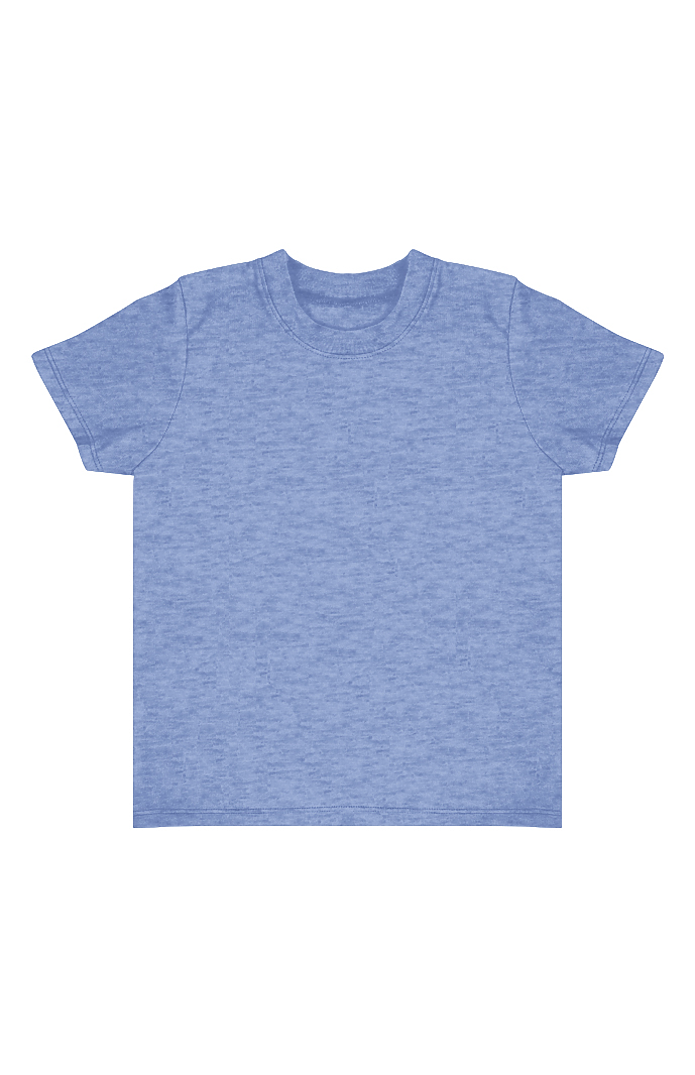 Toddler Blend Short Sleeve Coverstitch Neck Tee