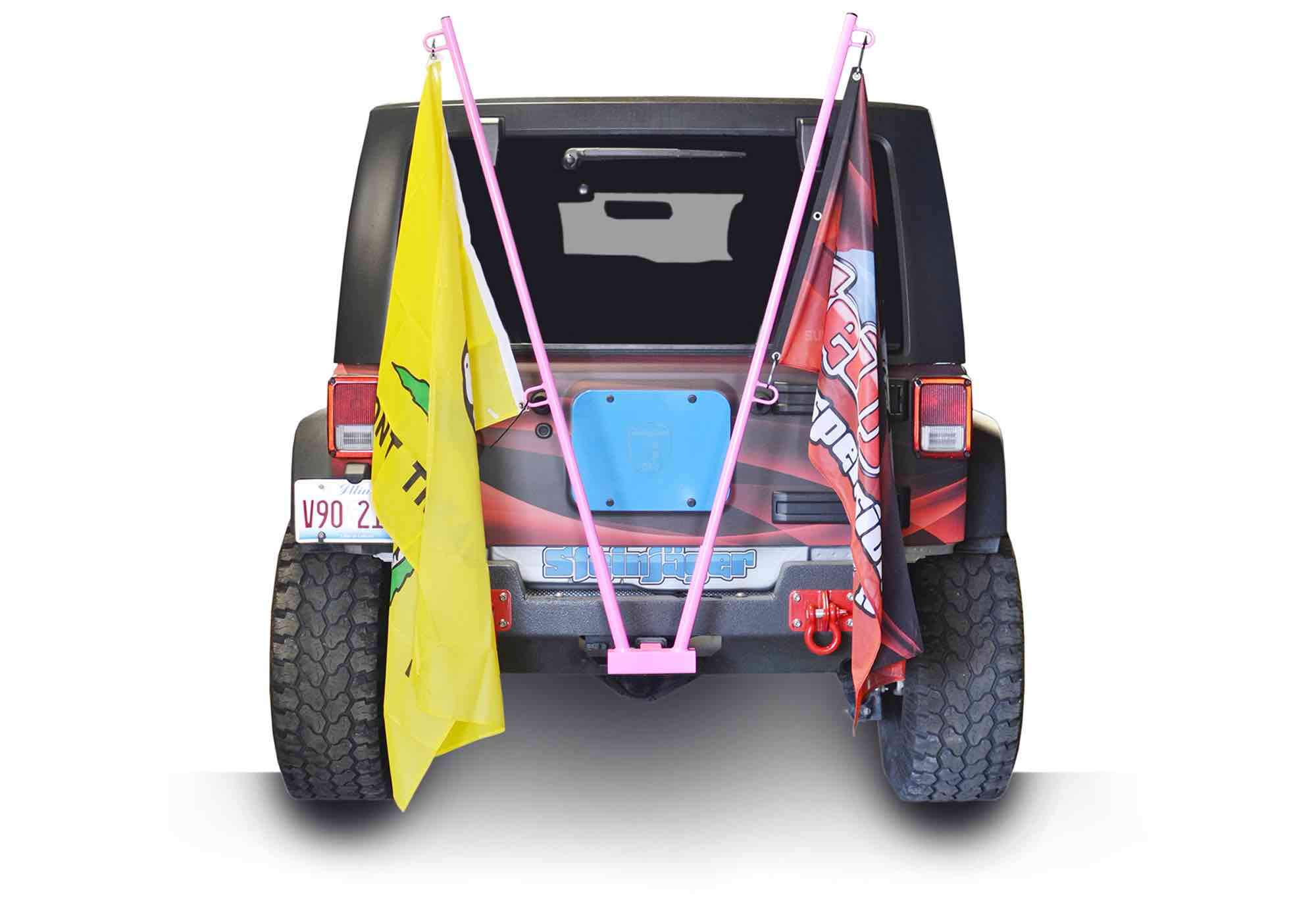 HITCH MOUNTED DUAL FLAG HOLDER KIT