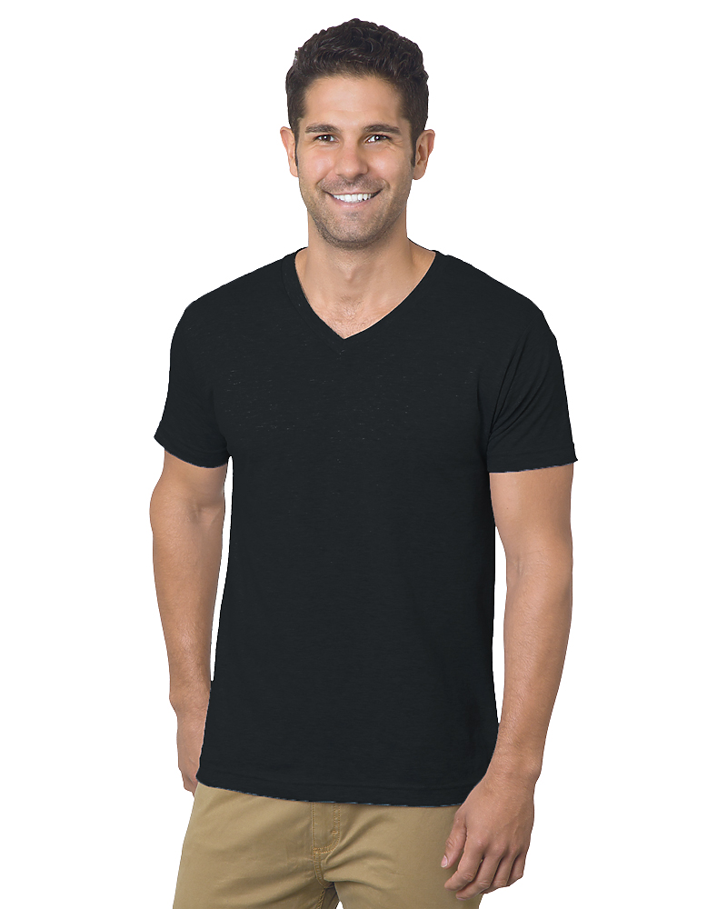 BAYSIDE UNISEX FINE JERSEY V-NECK