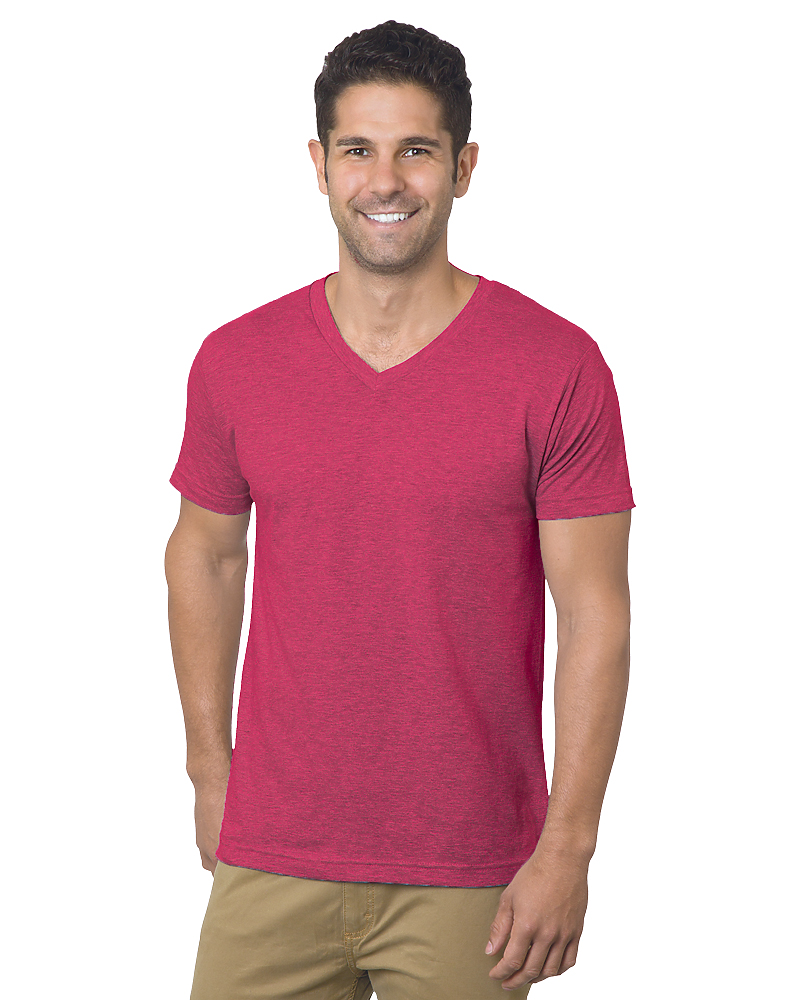 BAYSIDE UNISEX FINE JERSEY V-NECK