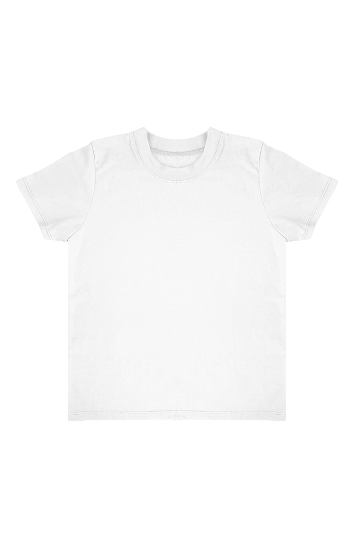 Toddler Short Sleeve Coverstitch Neck Tee