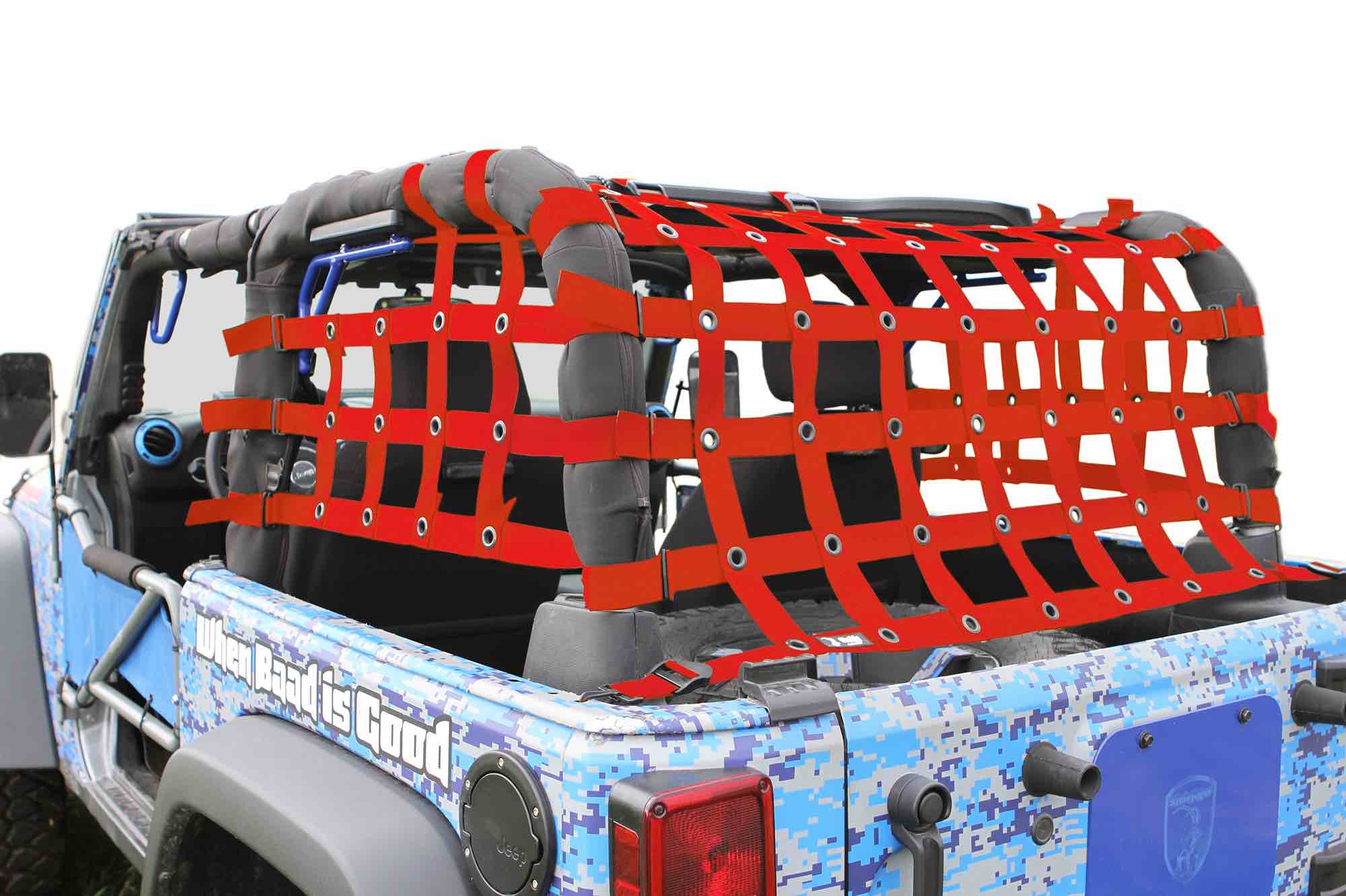 TOP PREMIUM CARGO NET FOR JEEP WRANGLER JK