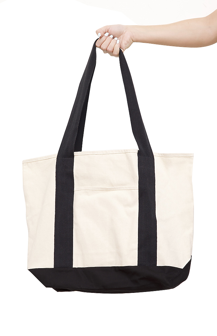 Organic Canvas Large Two Tone Tote
