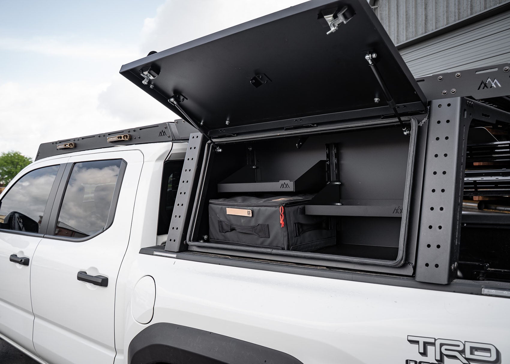 Aluminum Bed Rack Storage Box - Toyota Tacoma