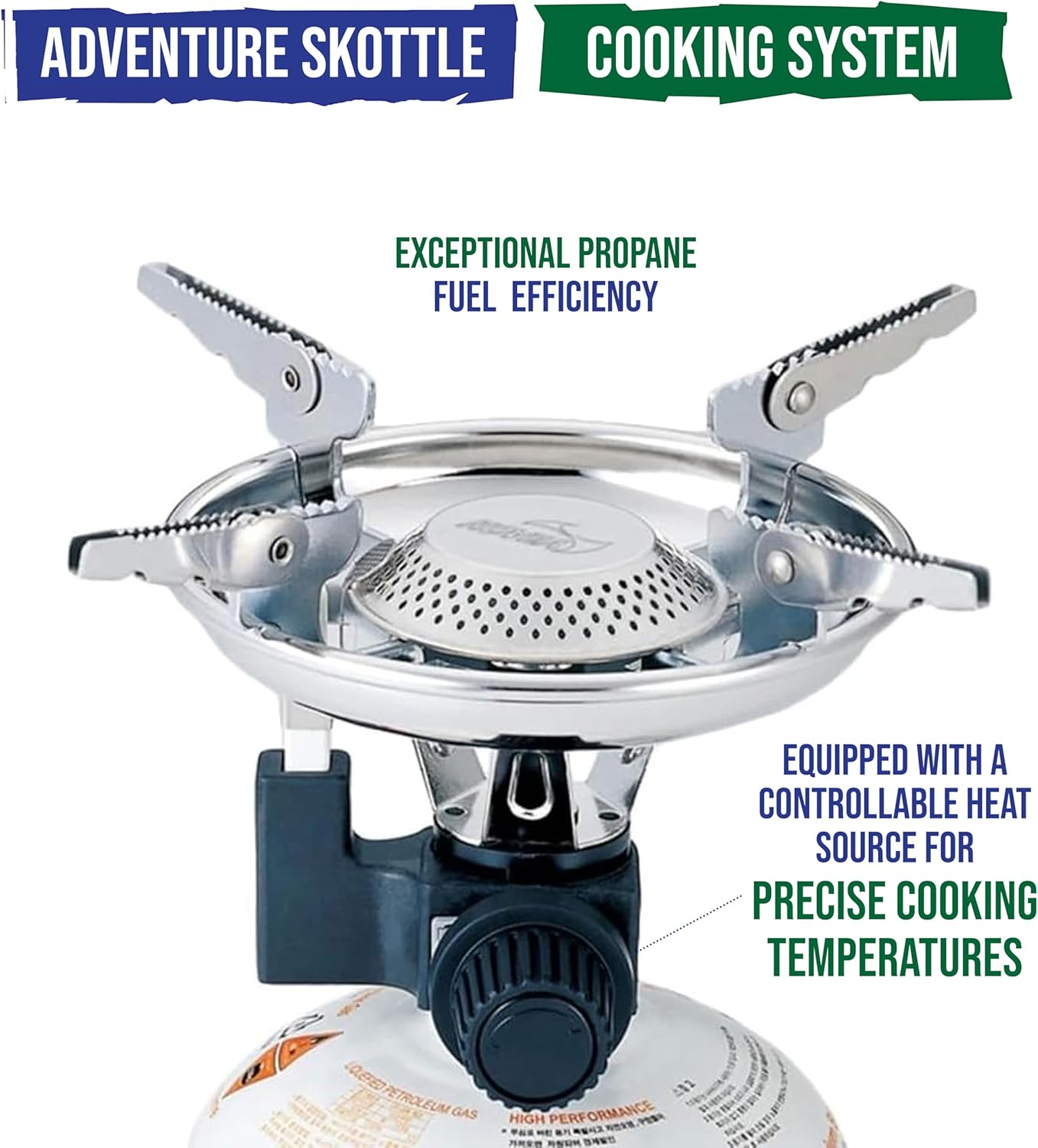 TemboTusk Adjustable Leg Skottle Grill Kit