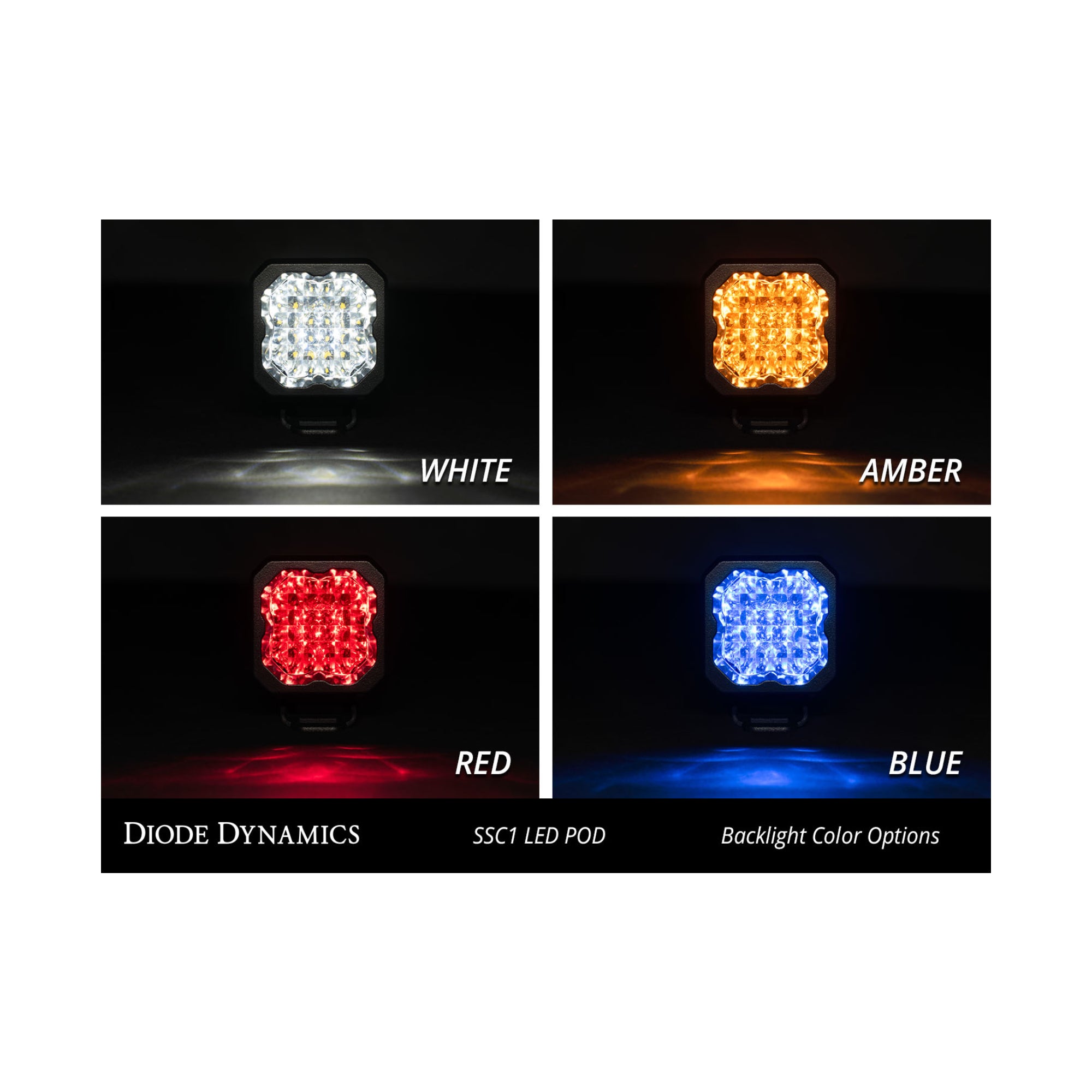 SSC1 White Pro Standard LED Pod (one)