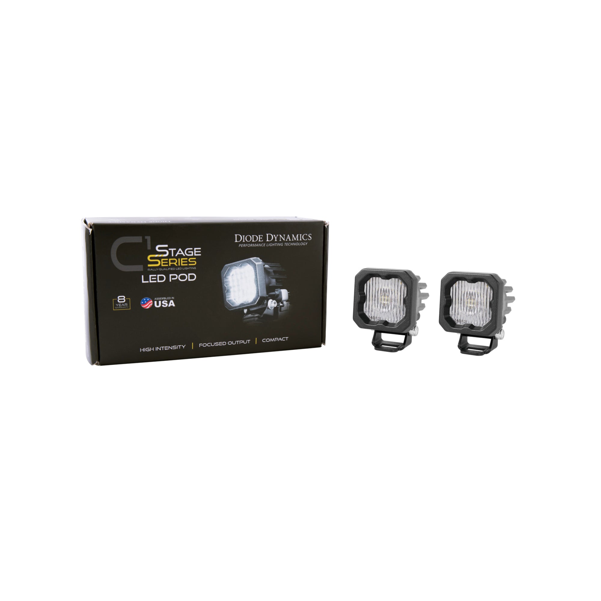 SSC1 White SAE Fog Standard LED Pod (pair)