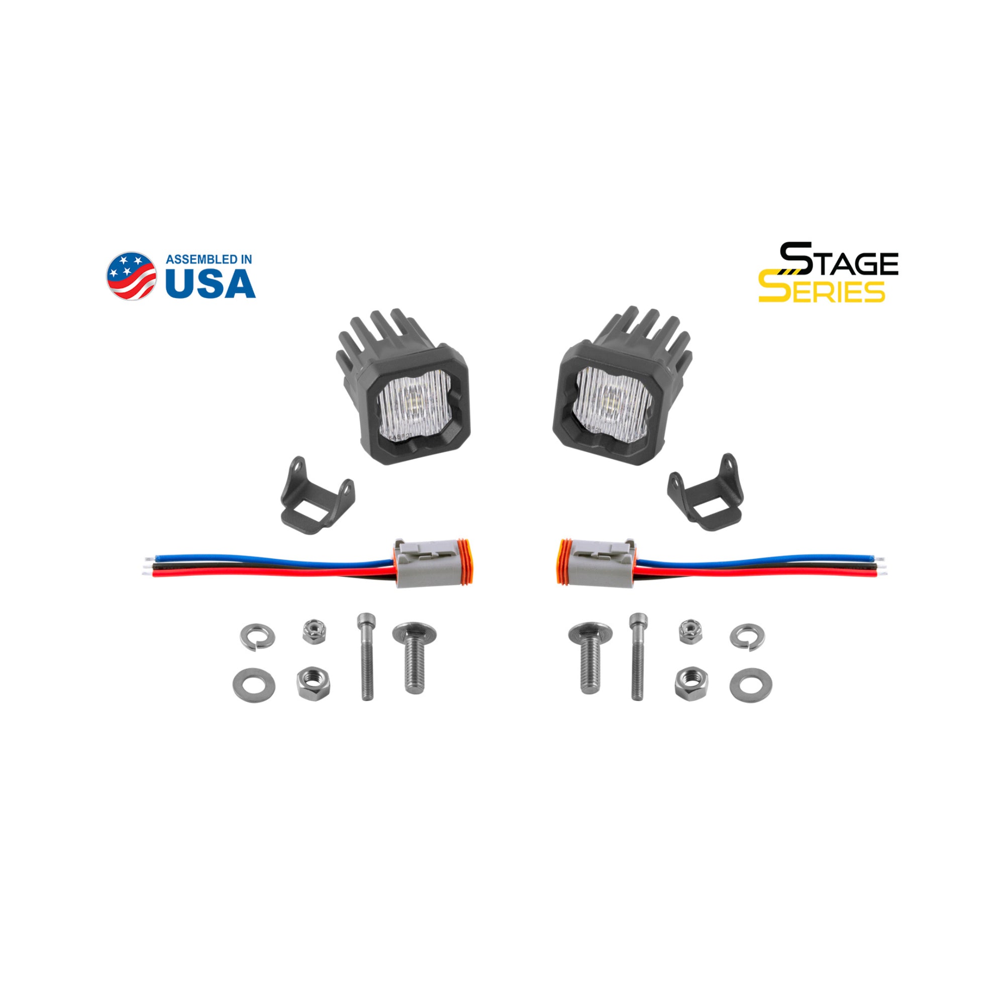 SSC1 White SAE Fog Standard LED Pod (pair)