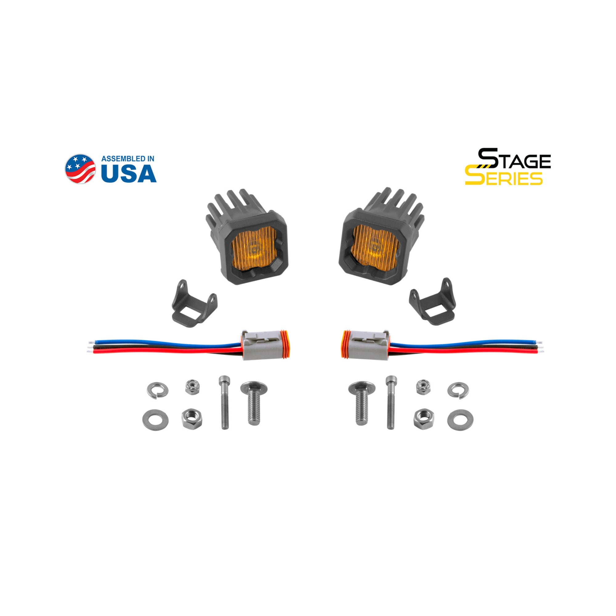 SSC1 Yellow SAE Fog Standard LED Pod (pair)