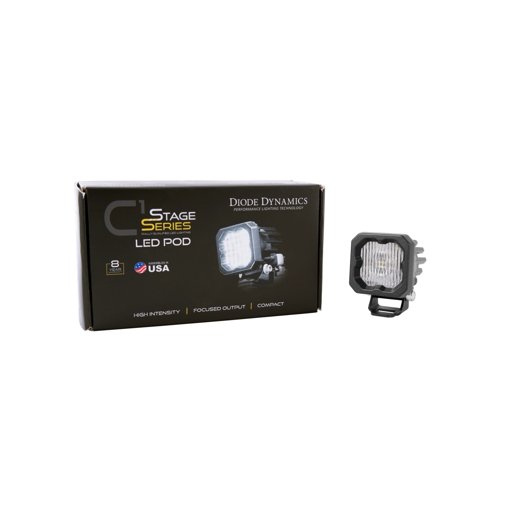 SSC1 White SAE Fog Standard LED Pod (one)
