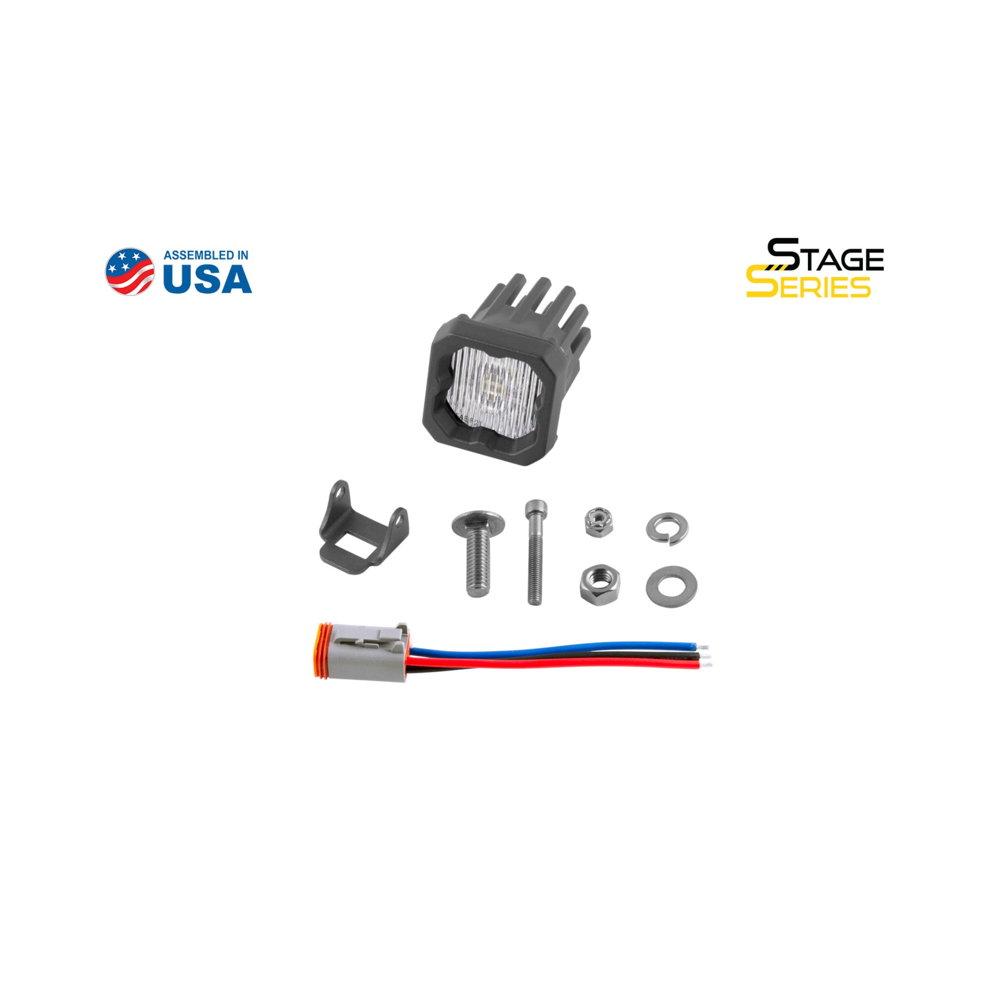 SSC1 White SAE Fog Standard LED Pod (one)