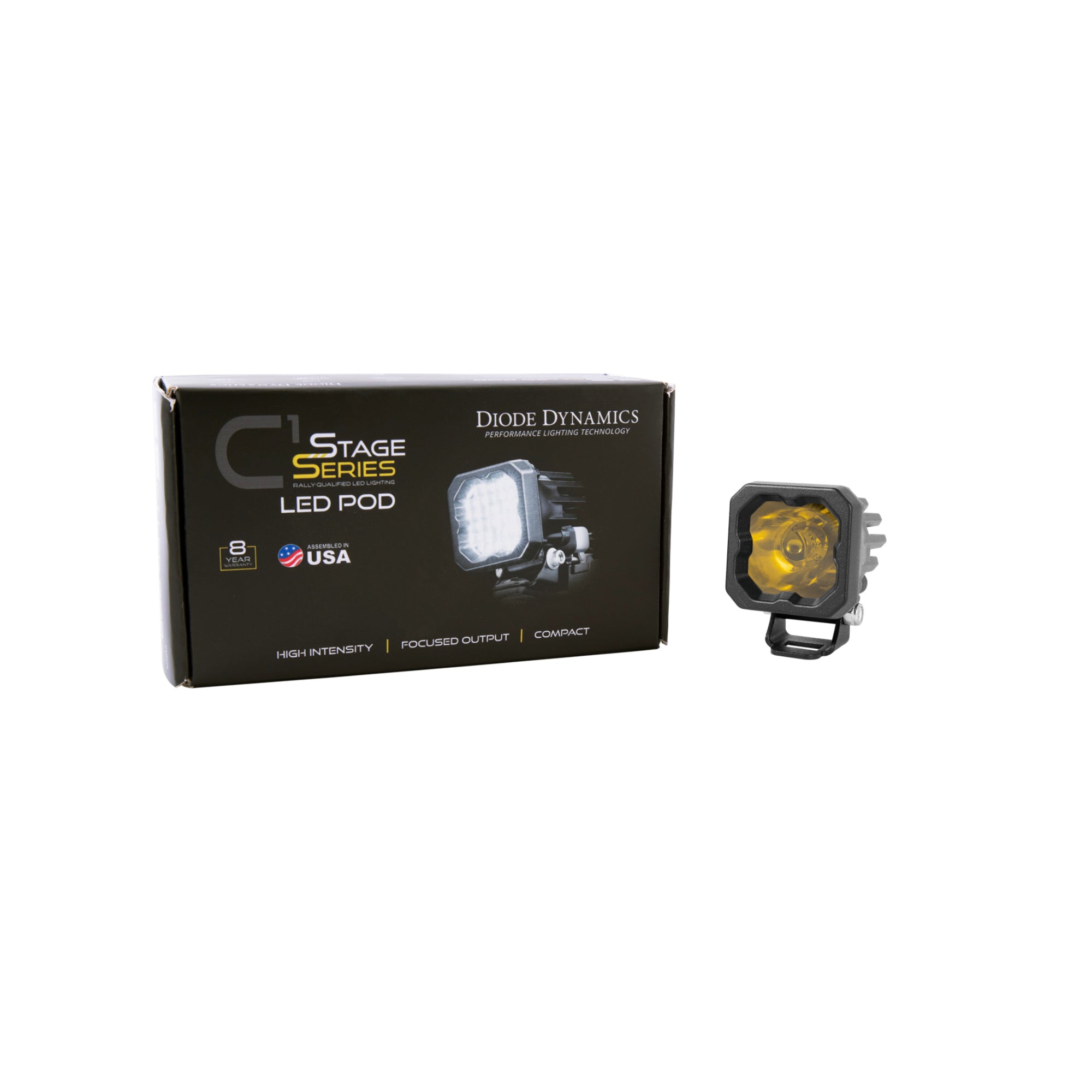 SSC1 Yellow Sport Standard LED Pod (one)