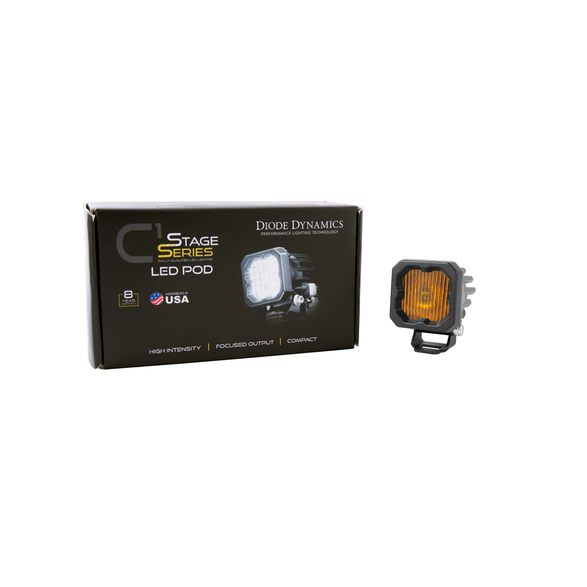 SSC1 Yellow SAE Fog Standard LED Pod (one)