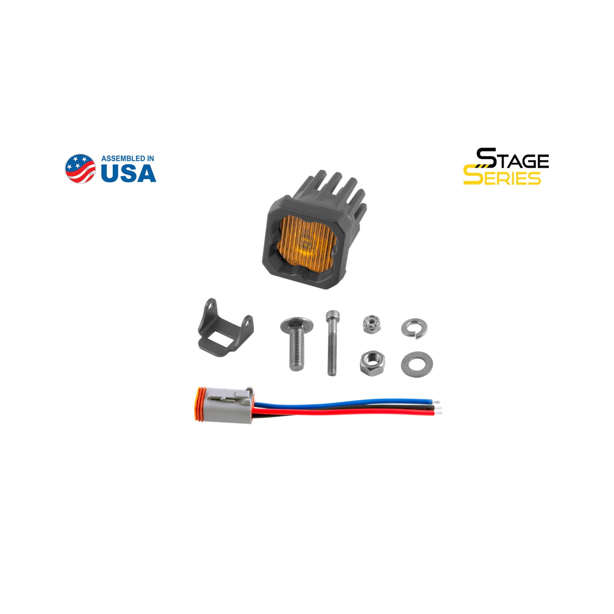 SSC1 Yellow SAE Fog Standard LED Pod (one)