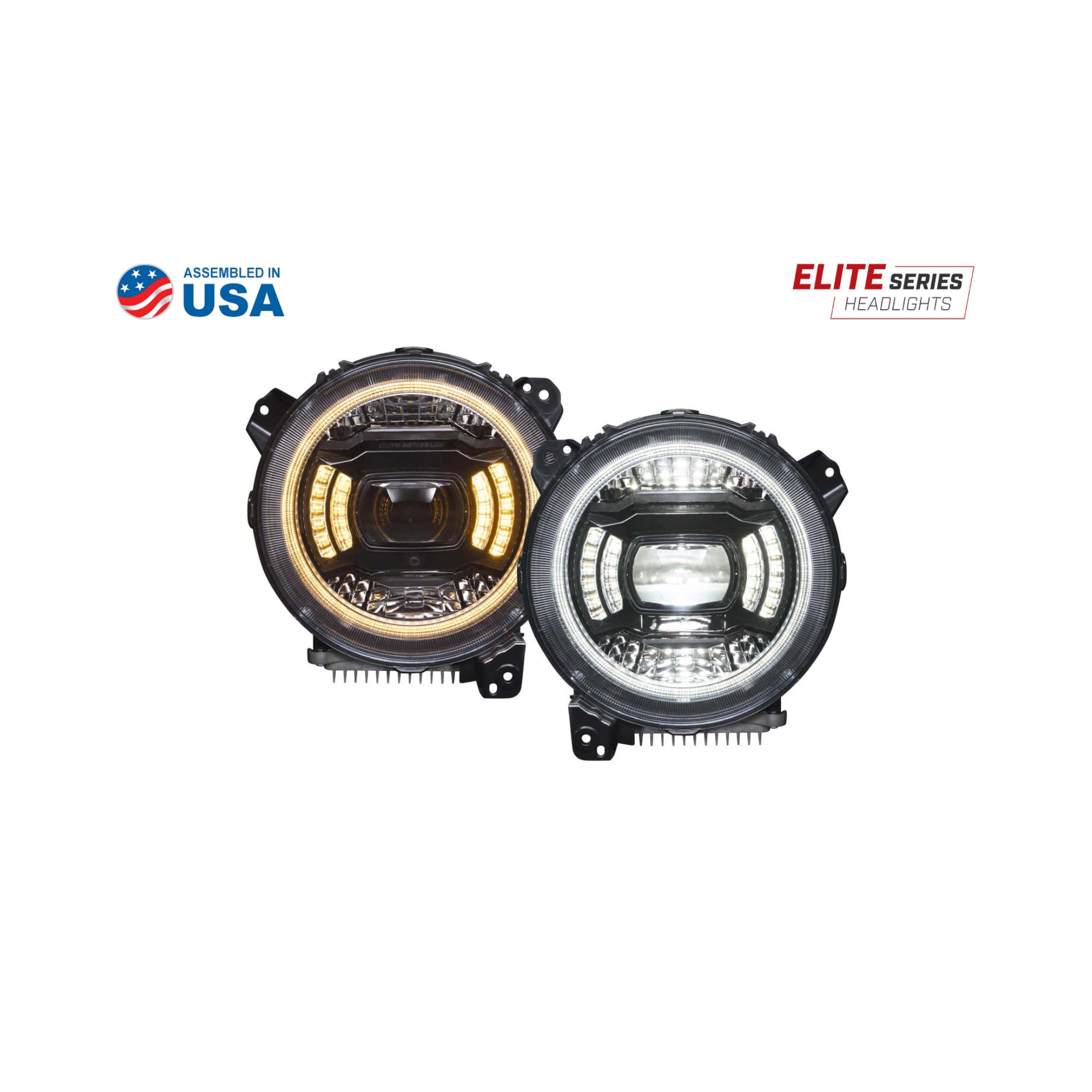 Elite LED Headlights for 2018-2025 Jeep JL Wrangler