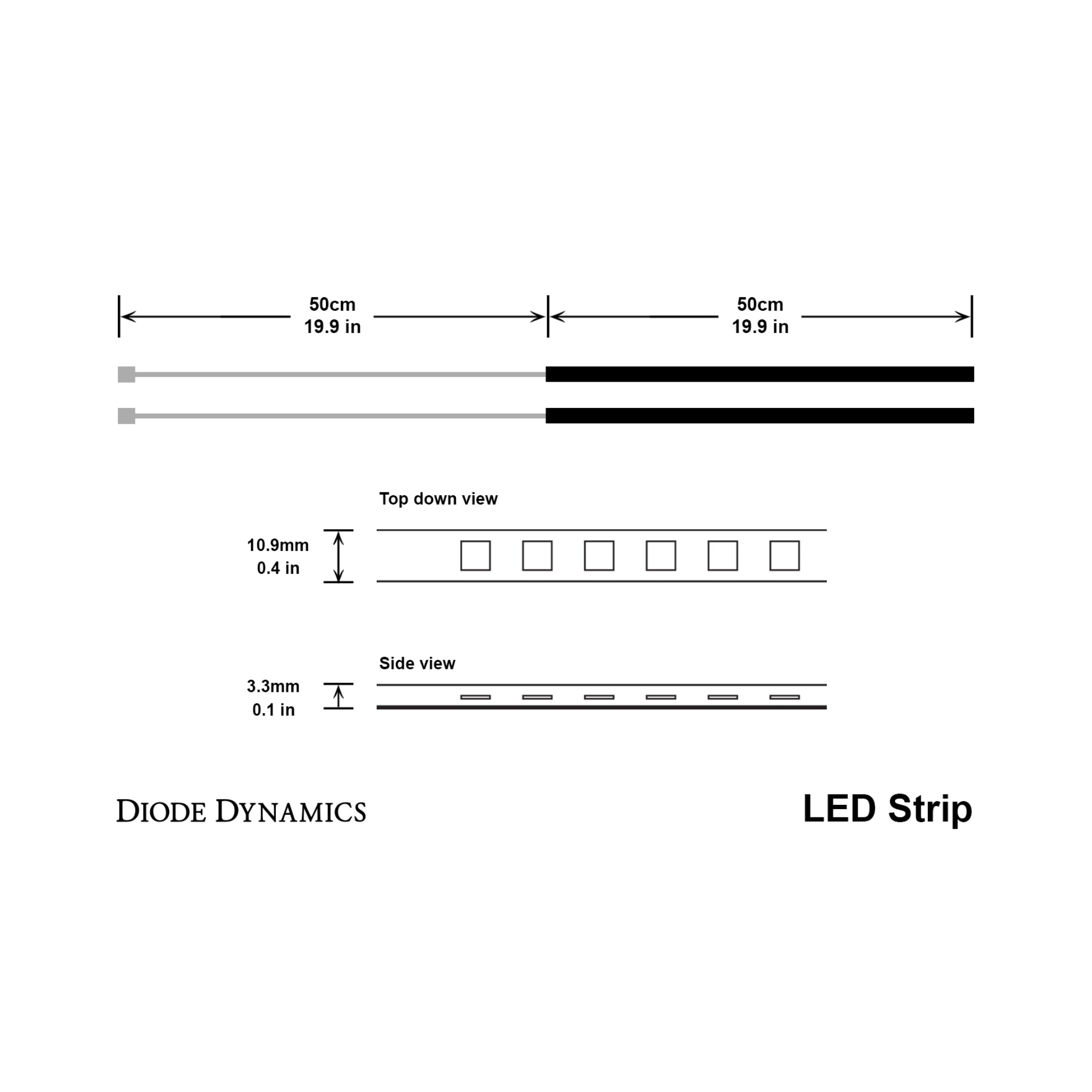 Single-Color Flexible 5050 SMD LED Strip