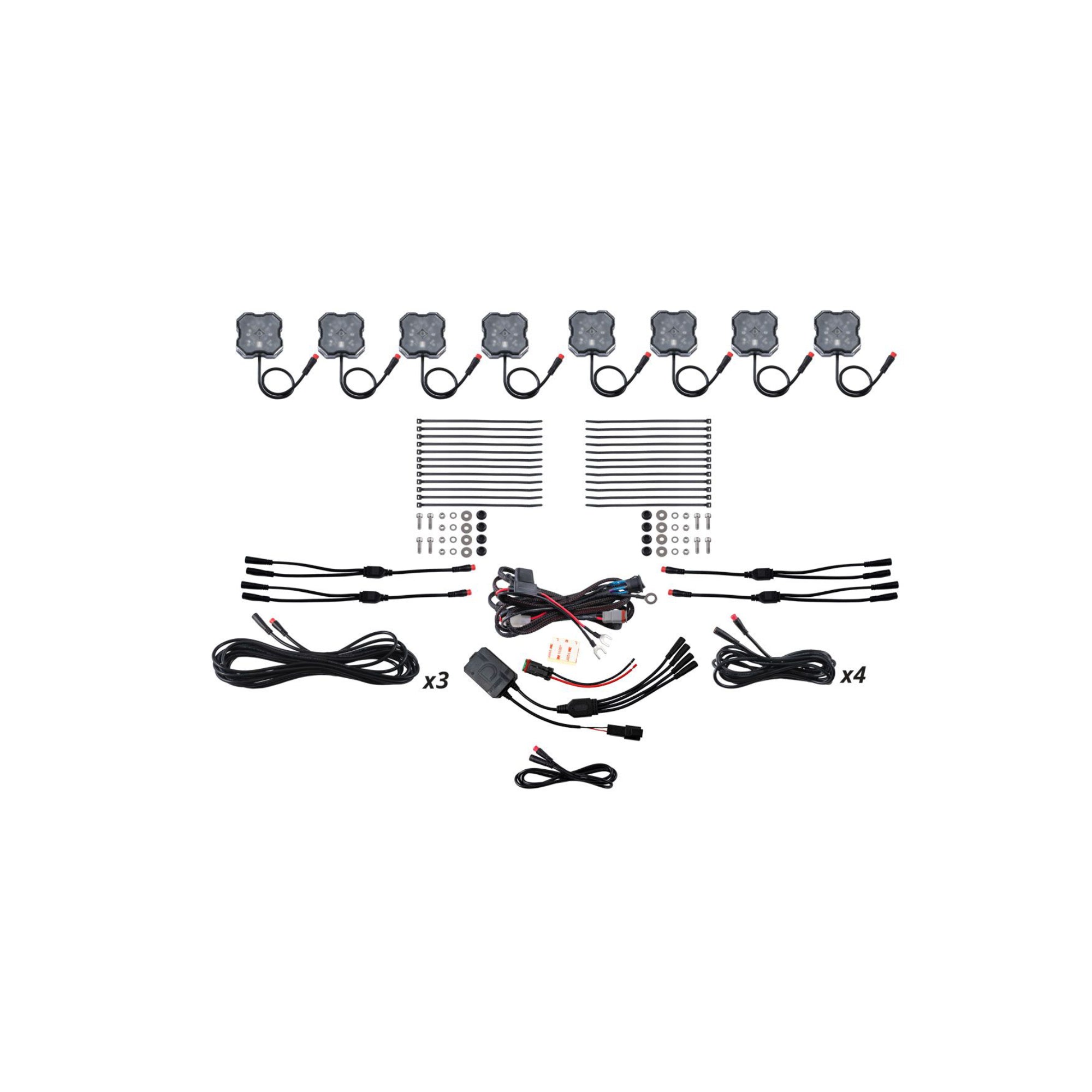 Stage Series RGBW LED Rock Light Kit (8-pack)