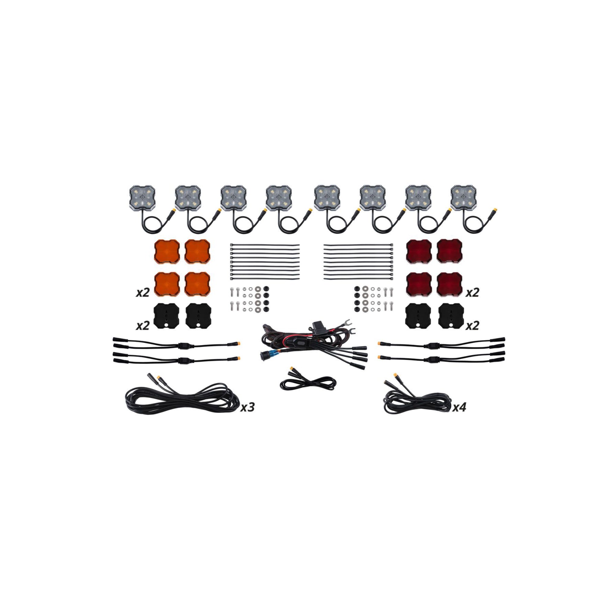 Stage Series Single-Color LED Rock Light Kit (8-pack)