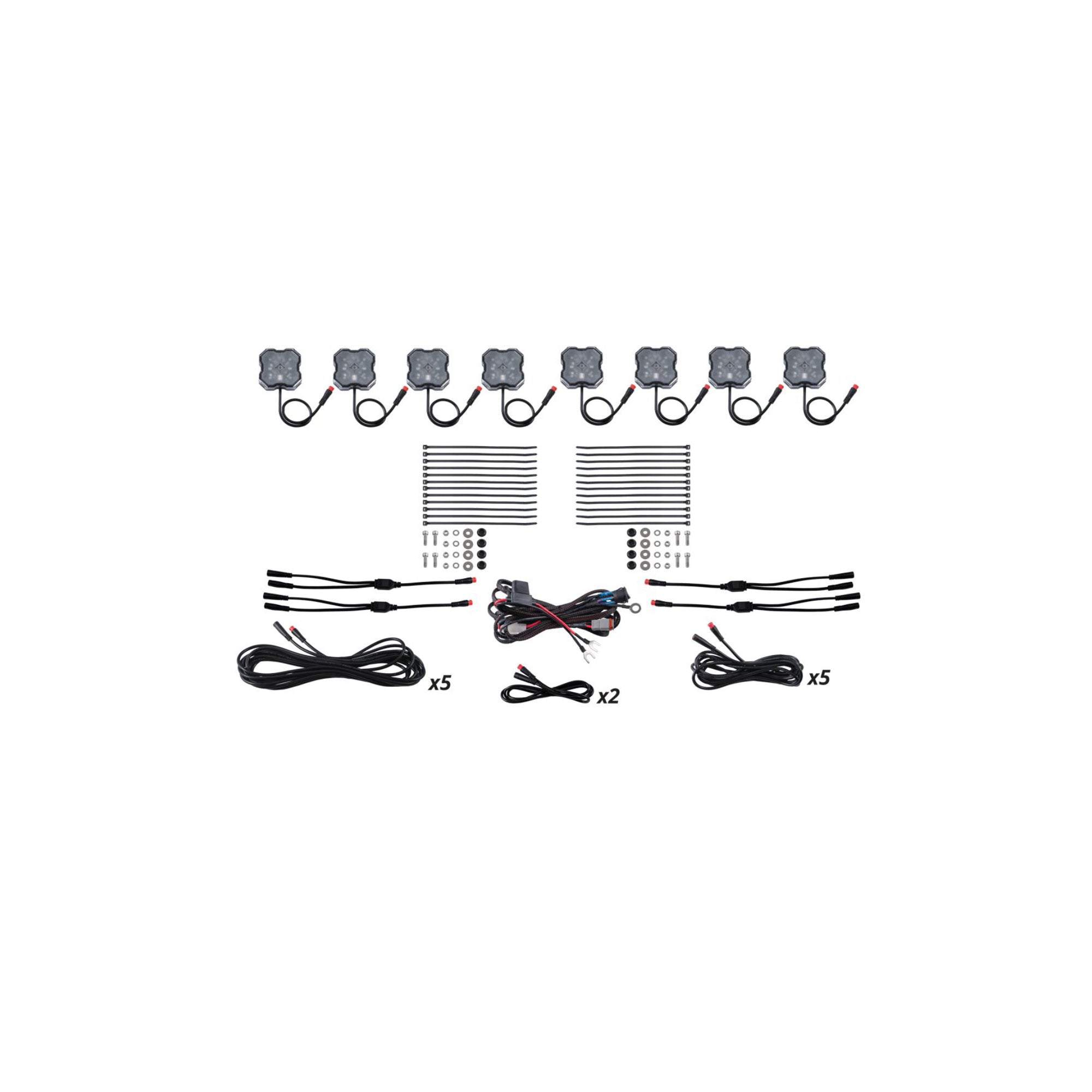 Stage Series RGBW LED Rock Light Kit (8-pack)