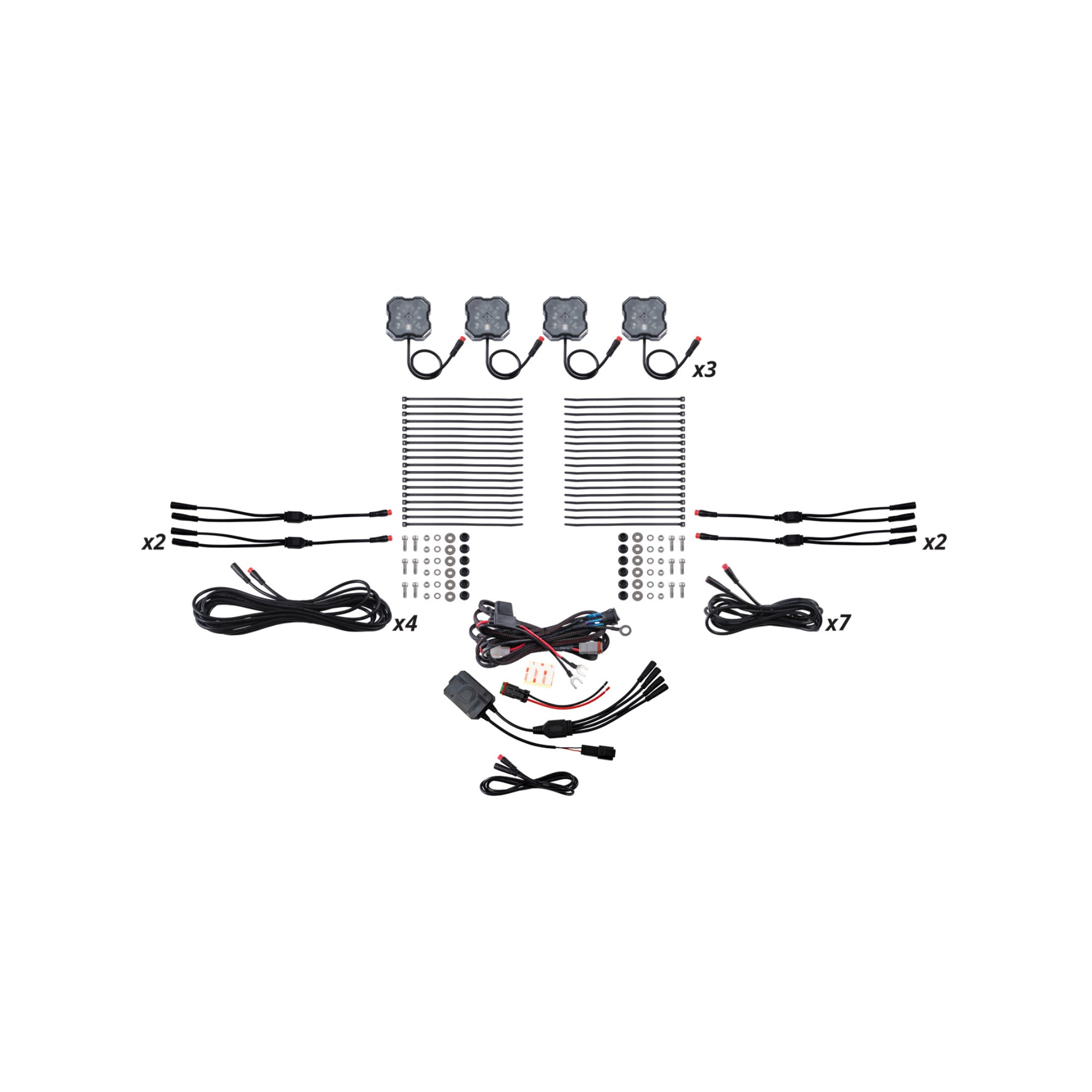 Stage Series RGBW LED Rock Light Kit (12-pack)