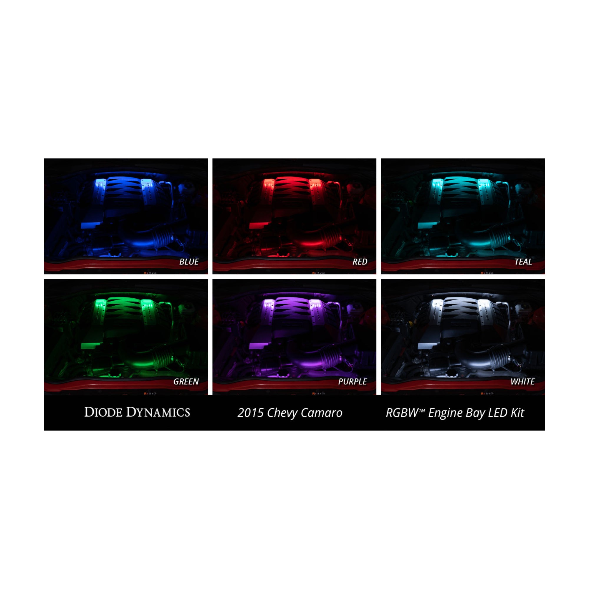RGBW Multicolor Engine Bay LED Kit