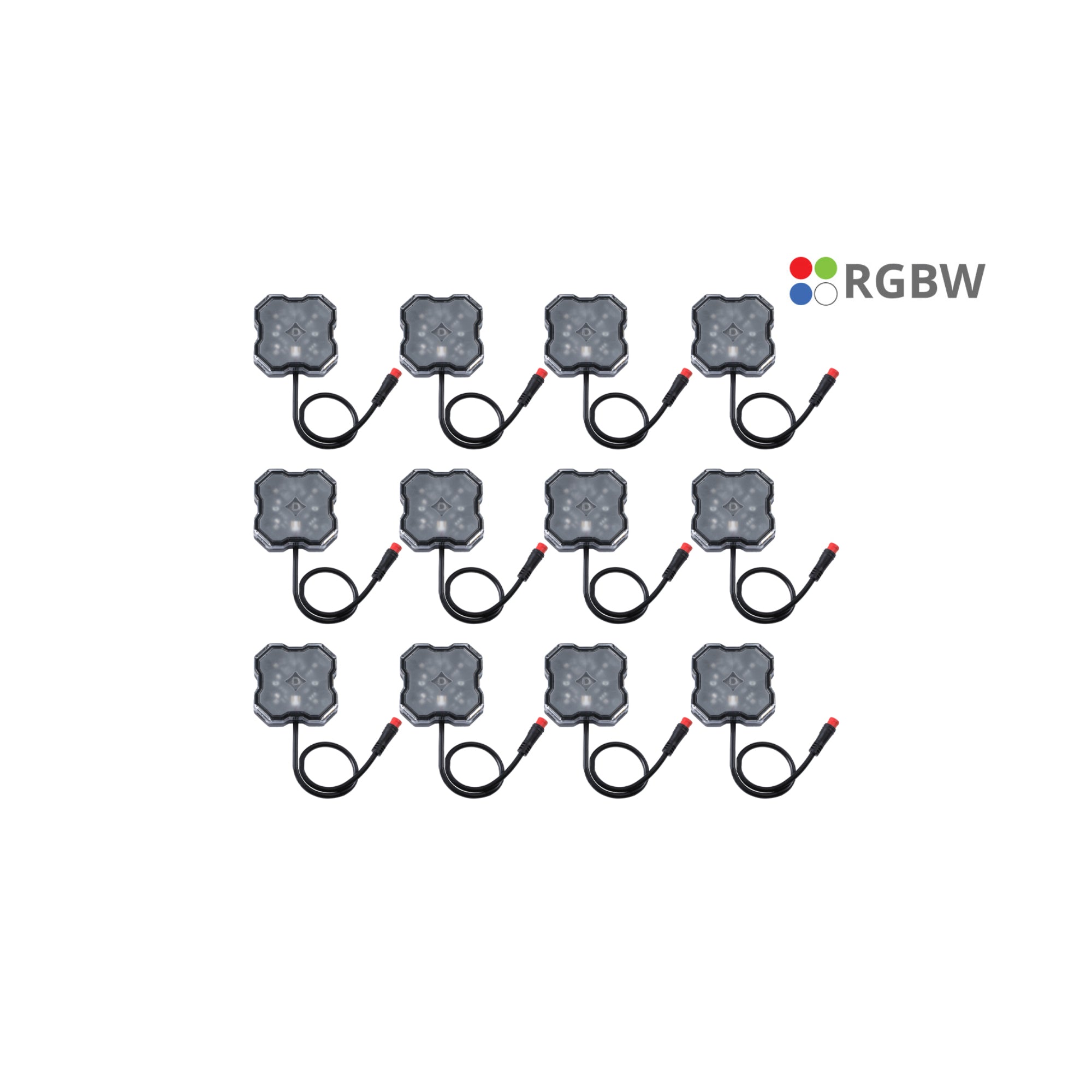 Stage Series RGBW LED Rock Light Kit (12-pack)