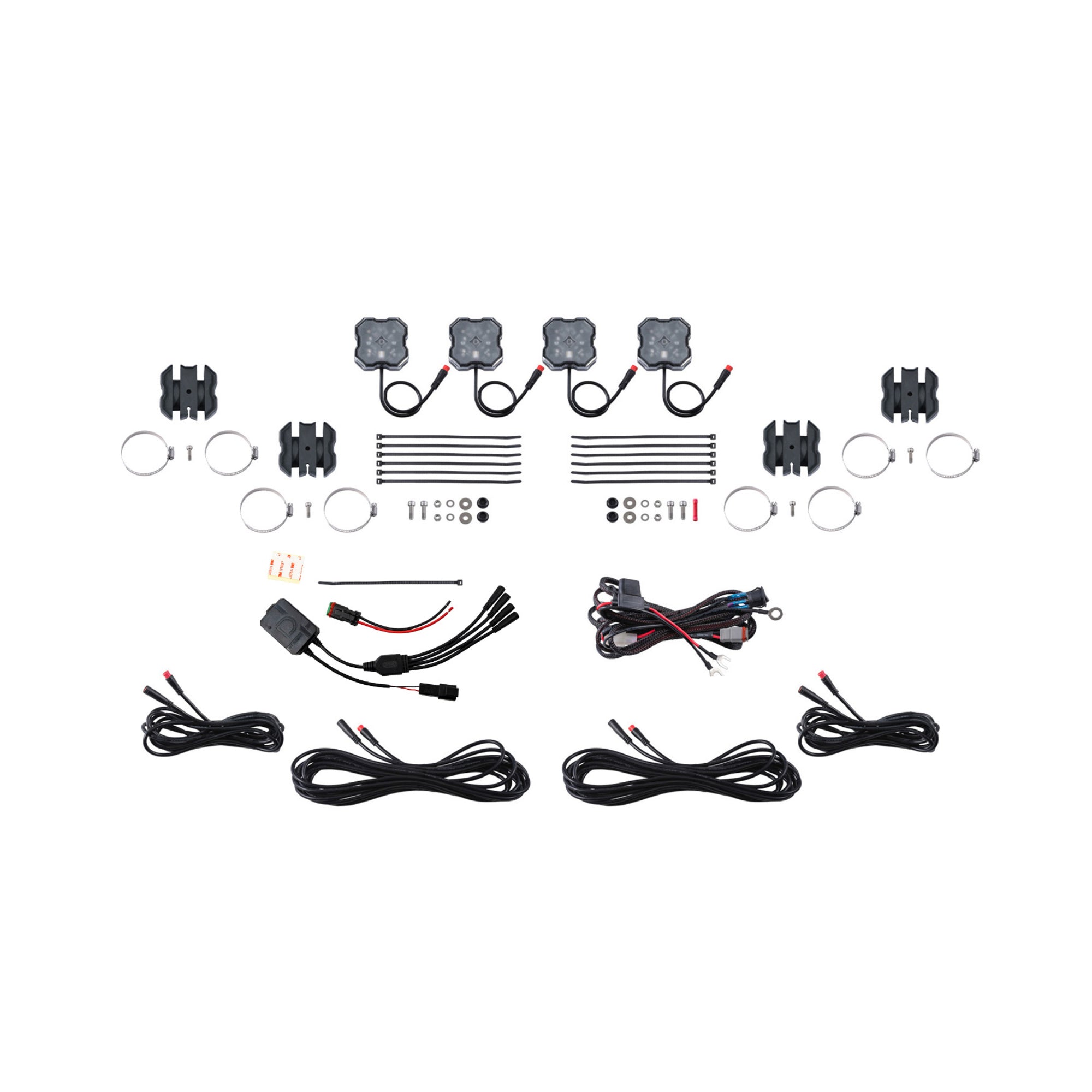 Stage Series Universal Rock Light SXS Installer Kit (4-pack)