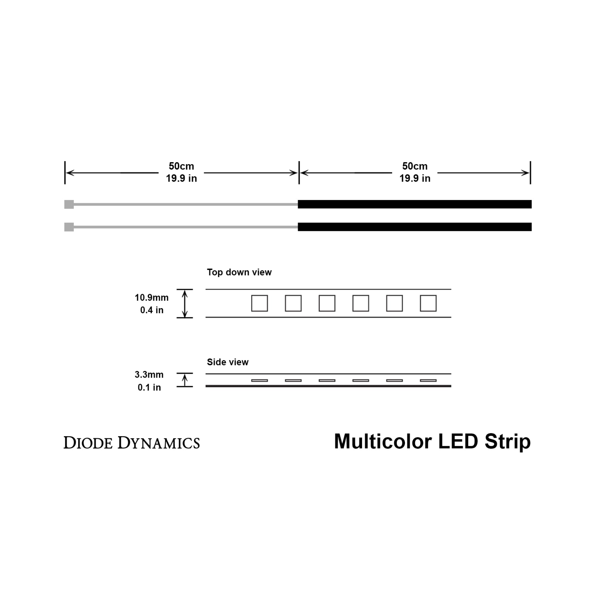 RGBW Multicolor Underglow LED Kit