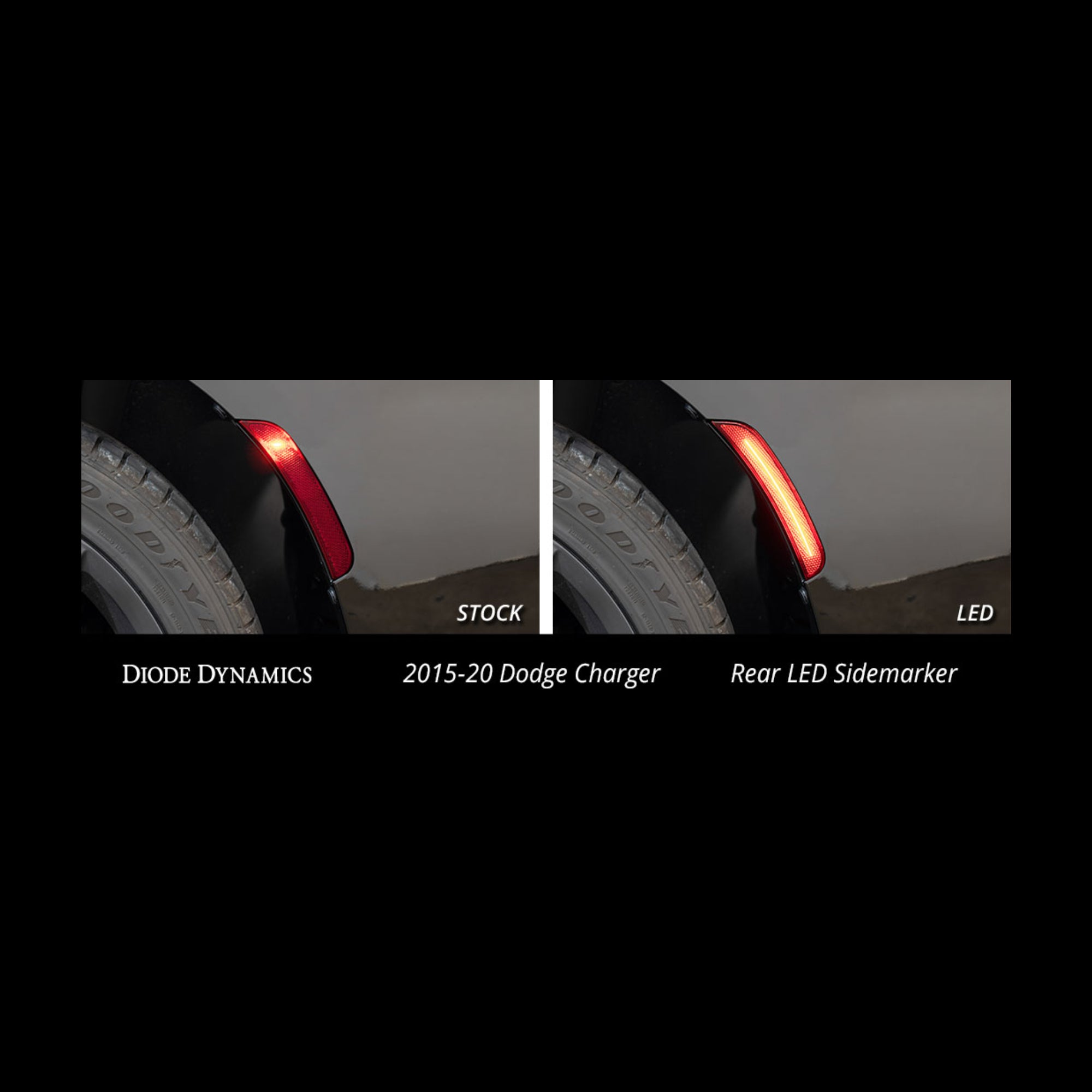 LED Sidemarkers for 2015-2023 Dodge Charger (set)