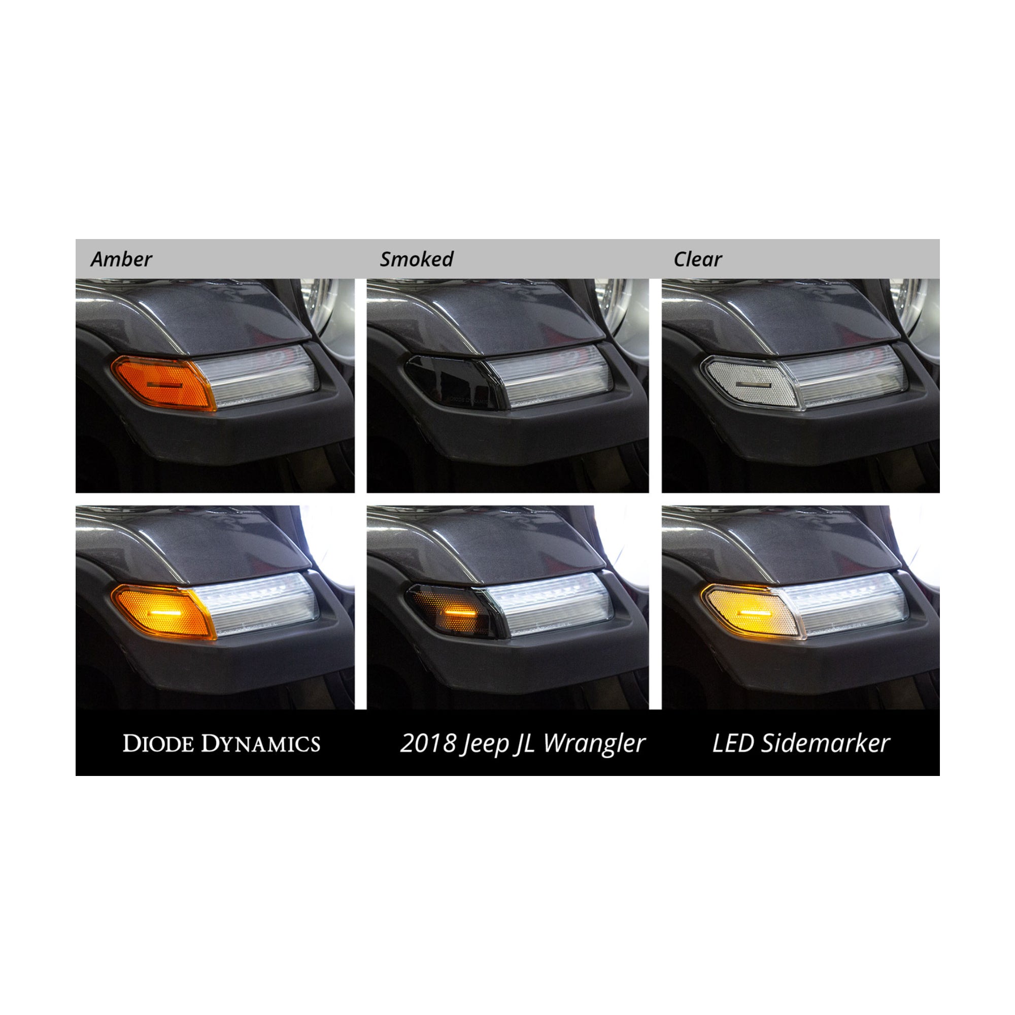 LED Sidemarkers for 2018-2025 Jeep JL Wrangler (pair)