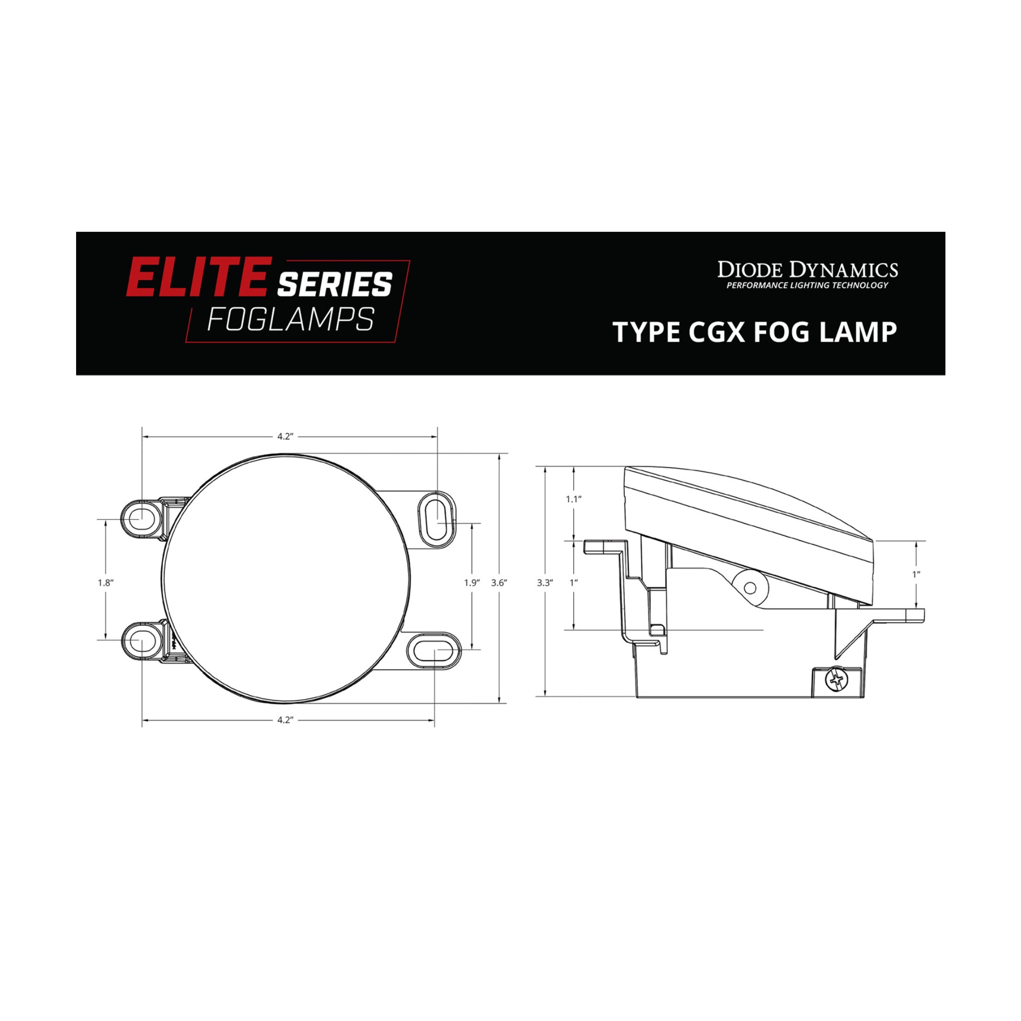 Elite Series Type CGX Fog Lamps (pair)