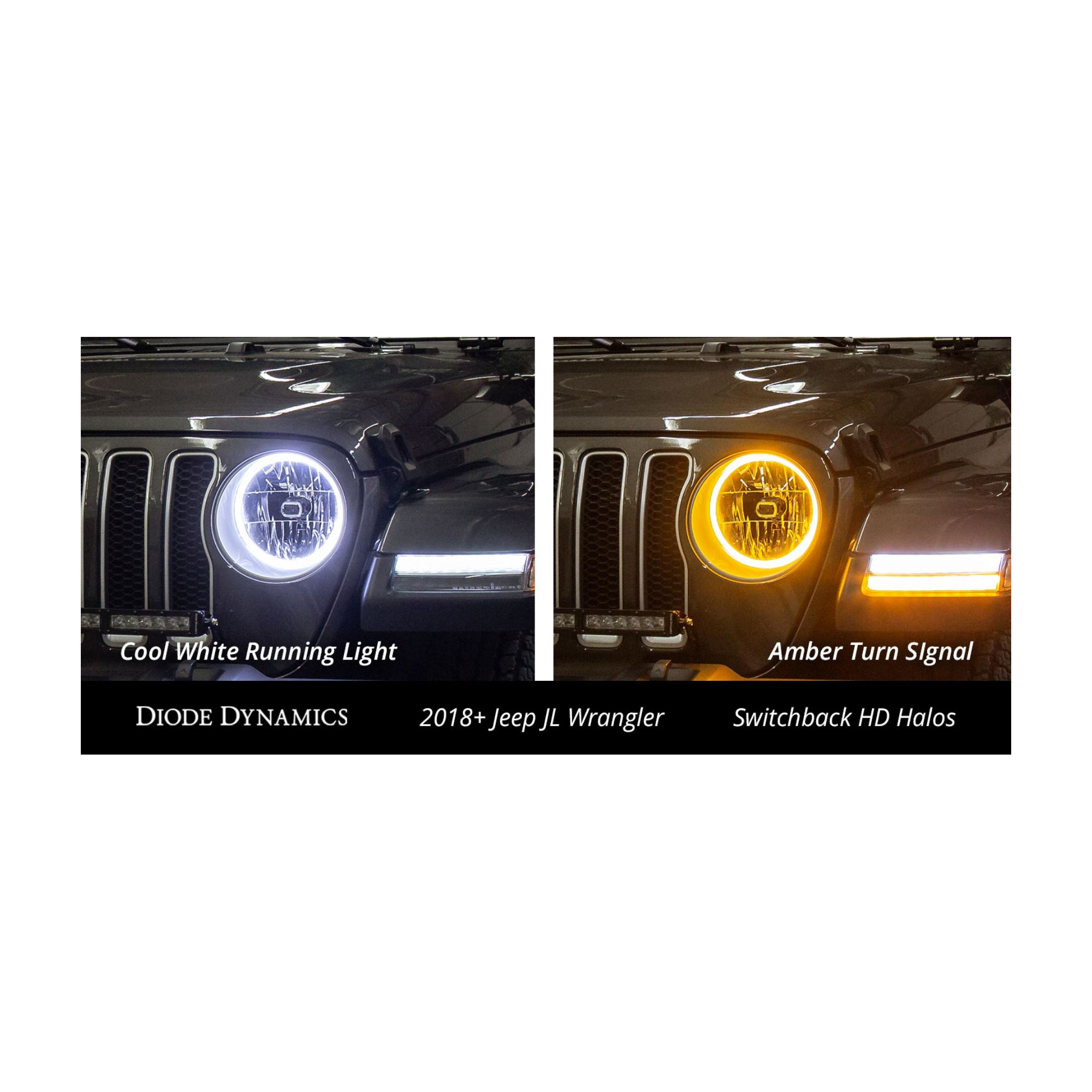 HD LED Switchback Halos (pair)