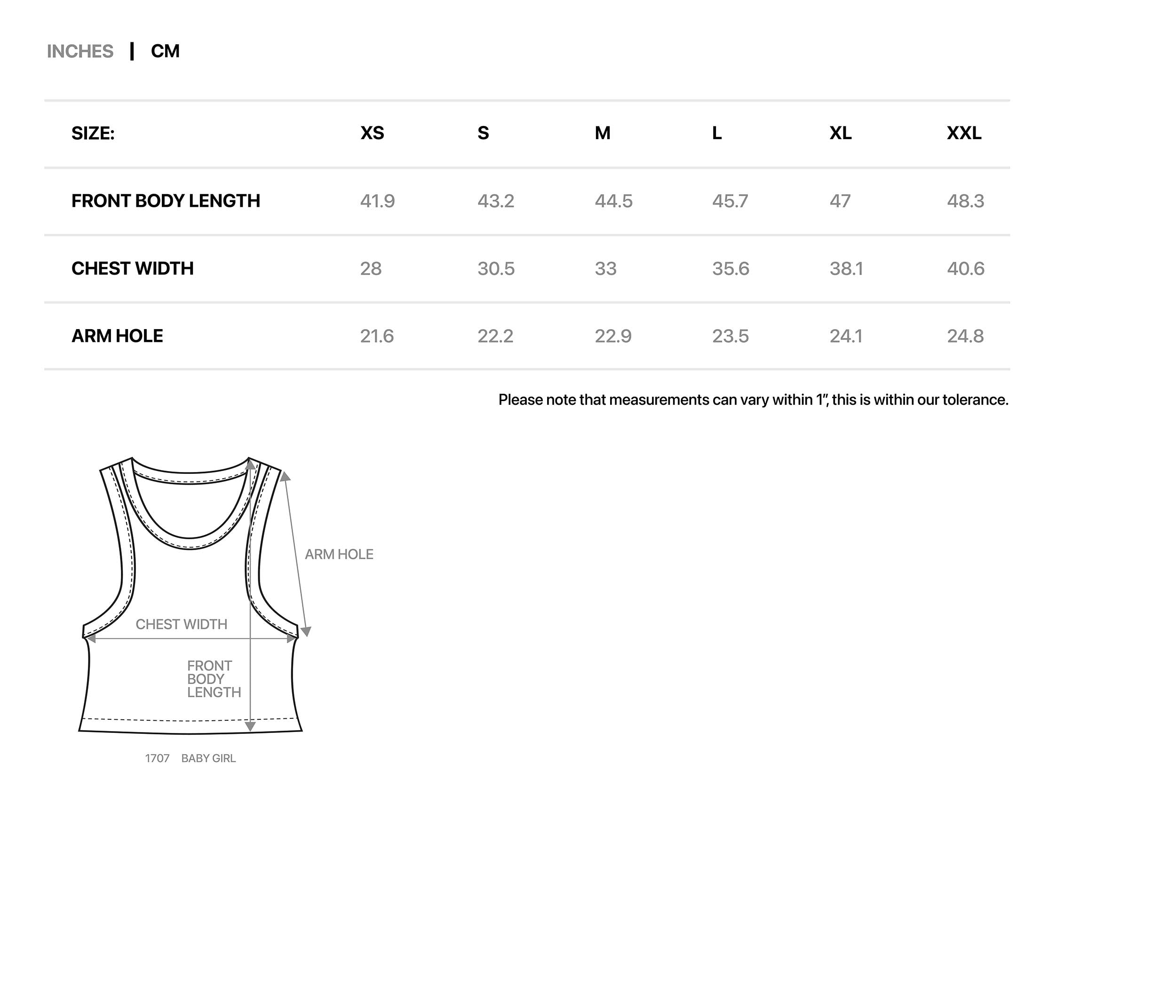 BABY GIRL CROP TANK