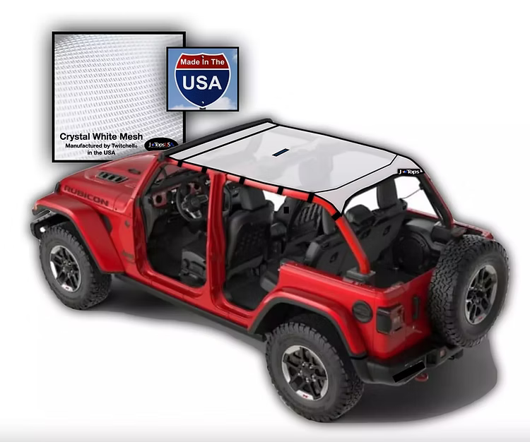 Jeep Wrangler JLU Sunshade JTopsUSA