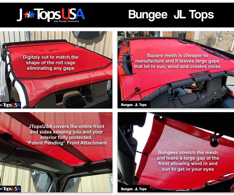 Jeep Wrangler JLU Sunshade JTopsUSA
