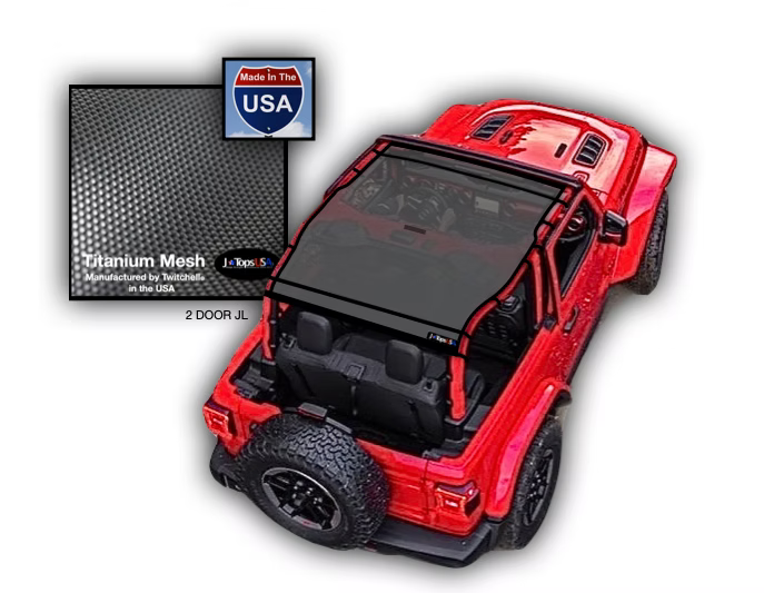 Jeep Wrangler JL 2D Sun Shade (2018 - 2023) Models