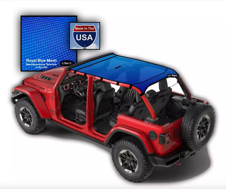 Jeep Wrangler JLU Sunshade JTopsUSA
