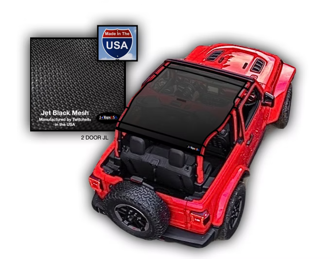 Jeep Wrangler JL 2D Sun Shade (2018 - 2023) Models