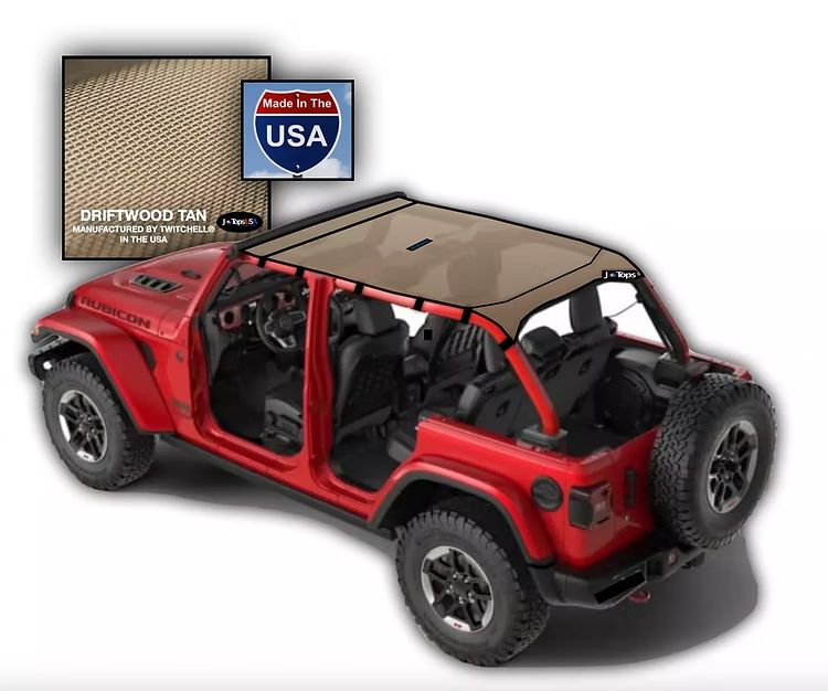Jeep Wrangler JLU Sunshade JTopsUSA