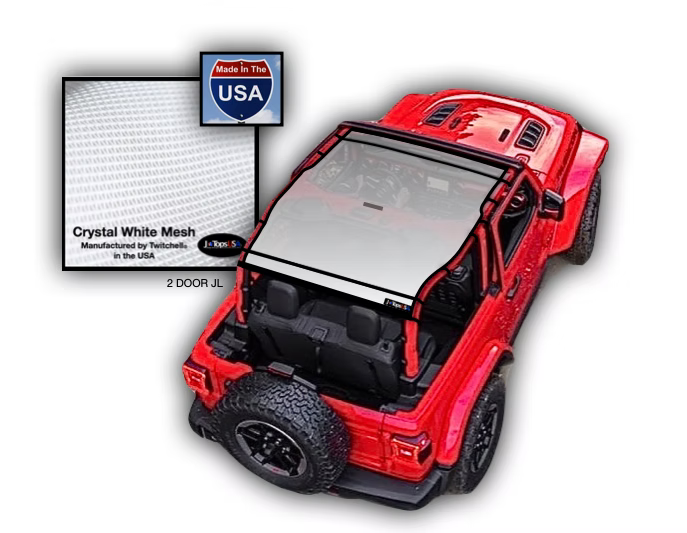 Jeep Wrangler JL 2D Sun Shade (2018 - 2023) Models