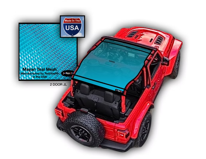 Jeep Wrangler JL 2D Sun Shade (2018 - 2023) Models
