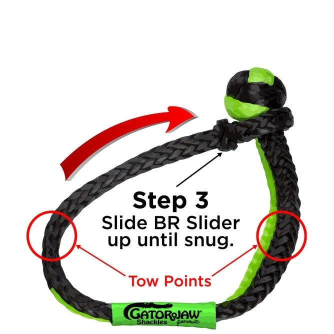 3/8″ NexGen Gator-Jaw® PRO Synthetic Soft Shackle